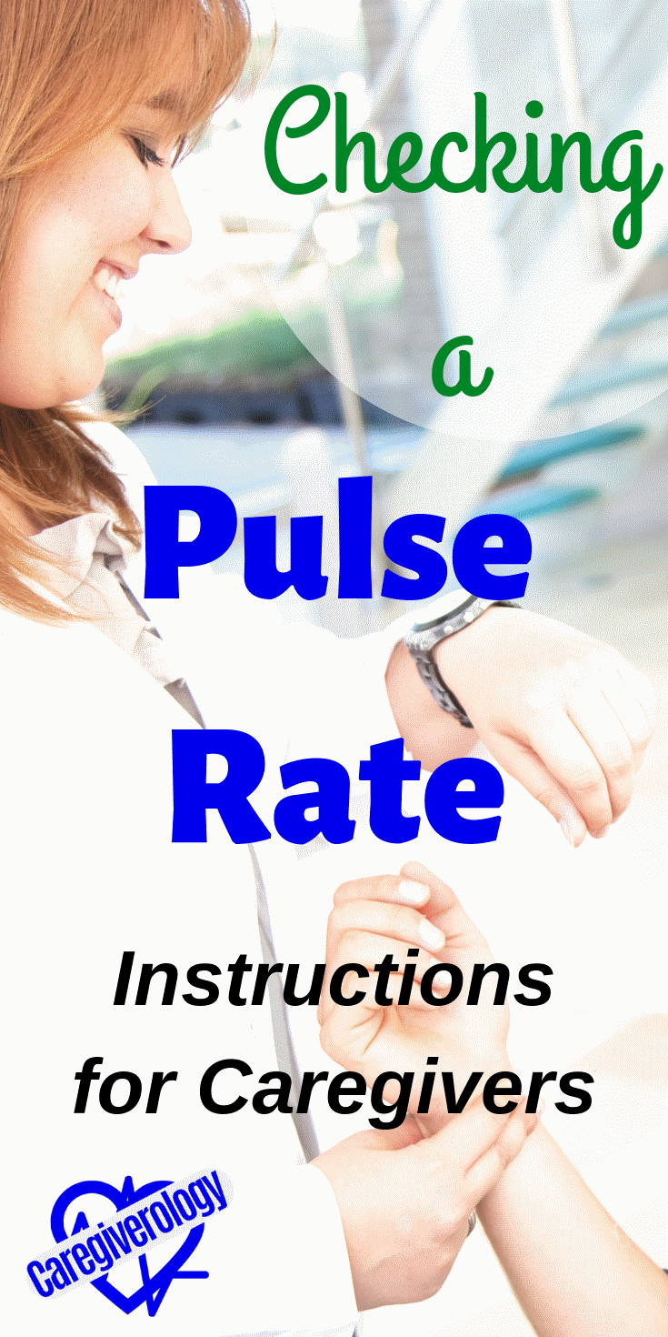 Checking a pulse rate
