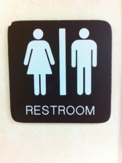 bathroom sign