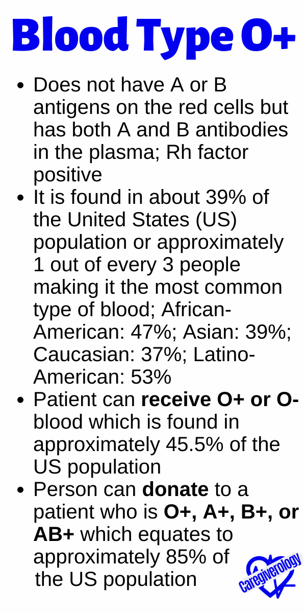 o positive blood type facts