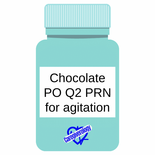Chocolate PO Q2 PRN for agitation