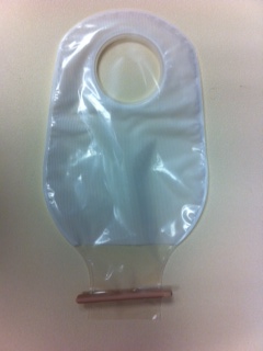 colostomy bag and clip