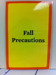 fall risk sign