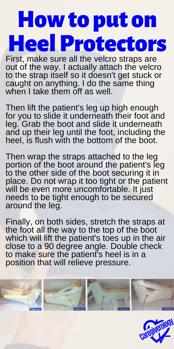 How to put on Heel Protectors