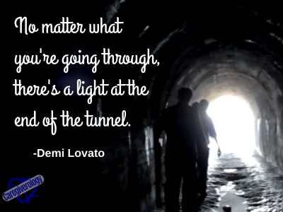 There's a light at the end of the tunnel