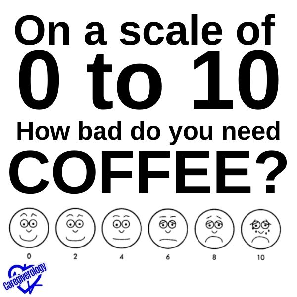 On a scale of 0 to 10, how bad do you need coffee?