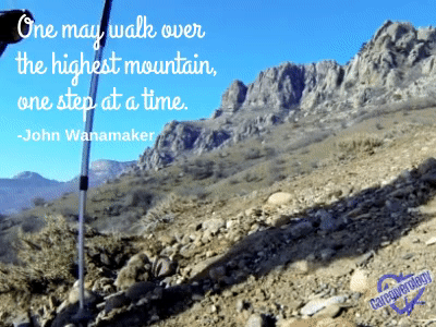 One may walk over the highest mountain