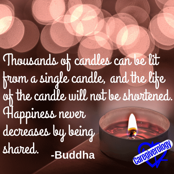 Thousands of candles can be lit from a single candle
