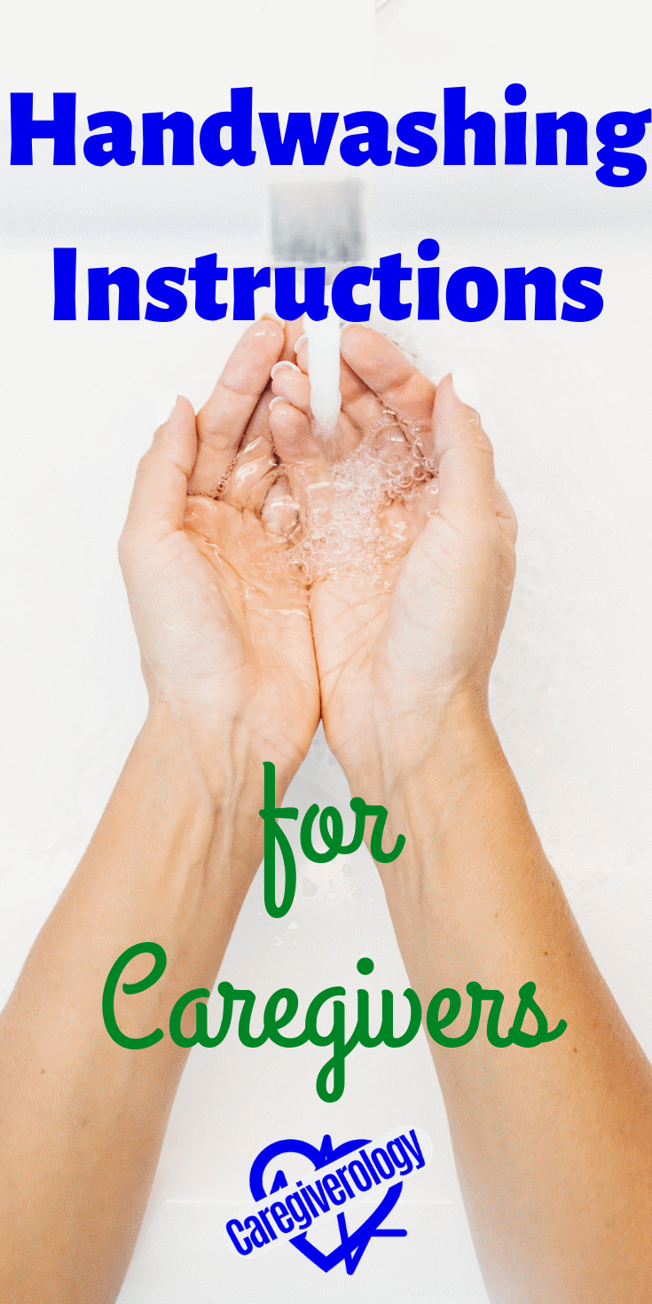 Handwashing instructions for caregivers
