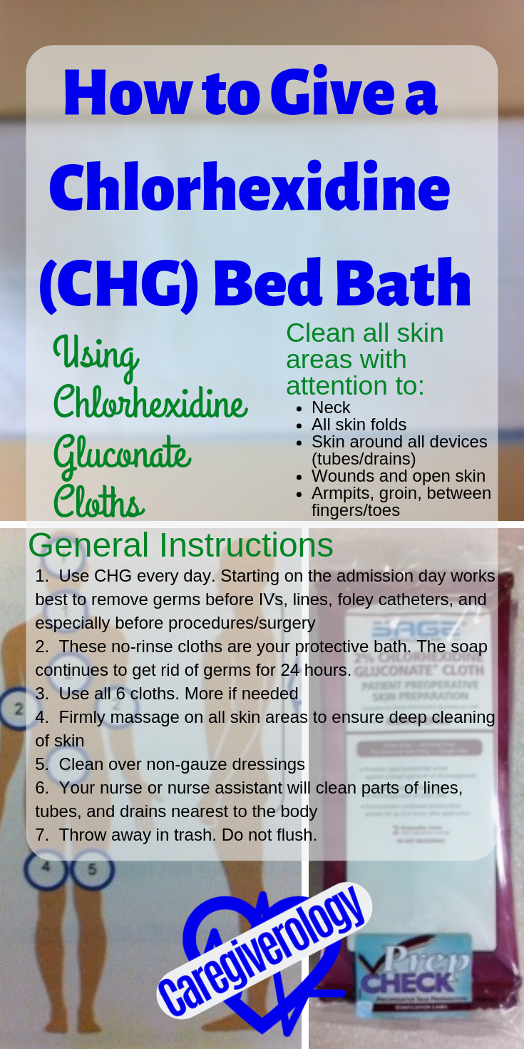 How to give a Chlorhexidine (CHG) Bed Bath