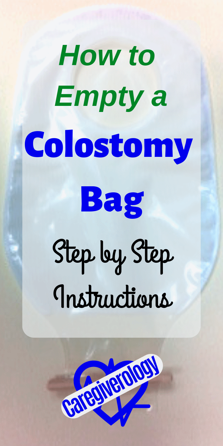 How to empty a colostomy bag