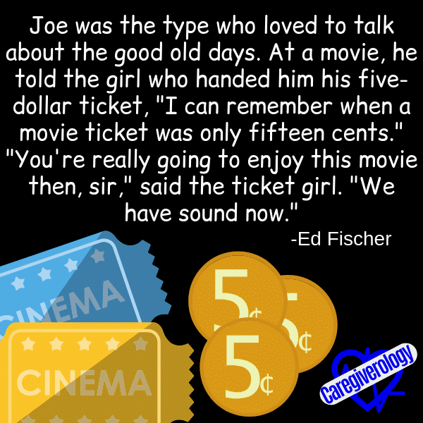 Joe was the type who liked to talk about the good old days