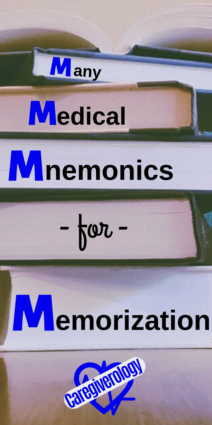 Many medical mnemonics for memorization