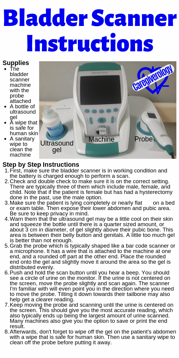 Bladder Scanner Instructions