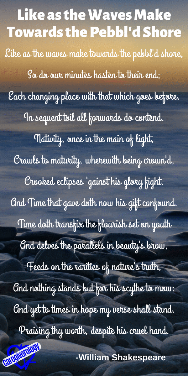 Like as the Waves Make Towards the Pebbl'd Shore