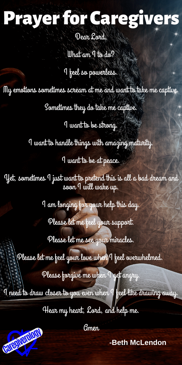 Prayer for Caregivers by Beth McLendon