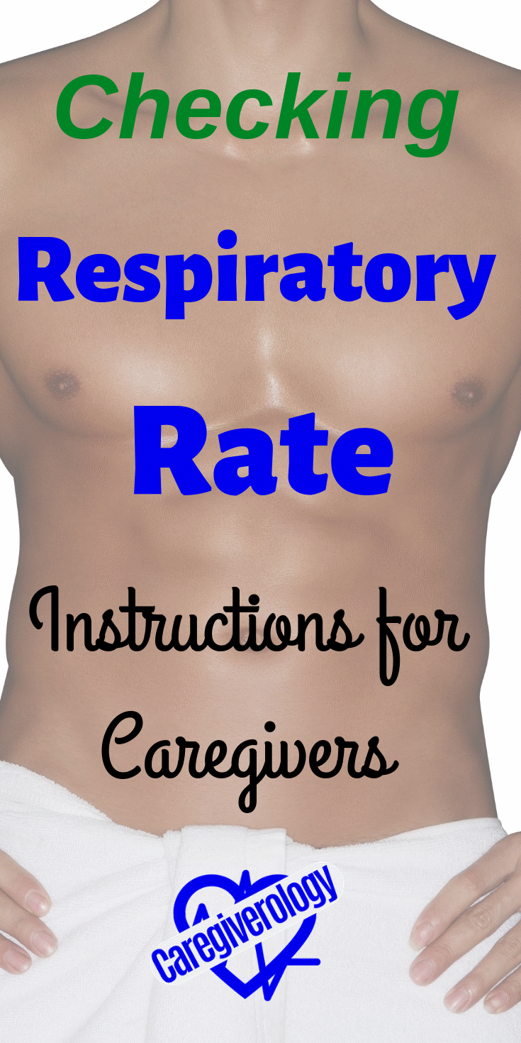 Checking respiratory rate instructions for caregivers