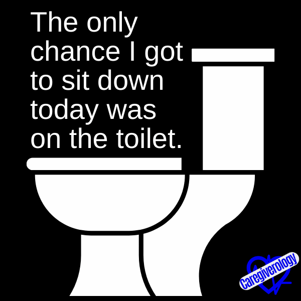 The only chance I got to sit down