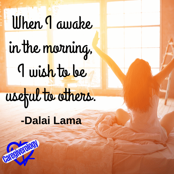 When I awake in the morning